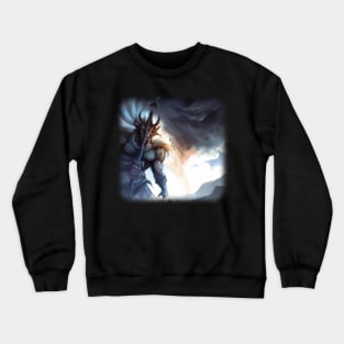 Greek god going to war Crewneck Sweatshirt